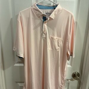 Men’s Primo Classic Polo Size XL NWT Pastel Pink Short Sleeve Golf Shirt New